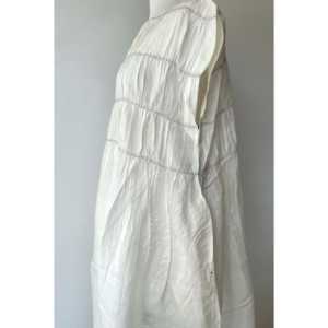 Vestido de Seda MIRA - Color Marfil, Transpirable, Escote sin Tirantes, Estilo Modesto, Largo hasta el Suelo, para Graduación, Talla XS, Opciones para Eventos Especiales - Product Image 3