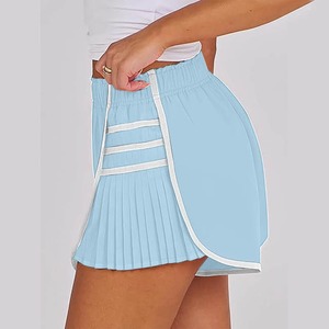 Logotipo personalizado Poliéster Secado rápido Correr Deportes Ropa atlética con cordón elástico Entrenamiento Yoga Pantalones cortos para mujeres - Product Image 5