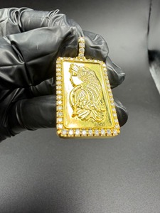 สร้อยคอจี้เพชรโมอิสซาไนต์ VVS แบบฮิปฮอป ชุบทองคำขาว เงินแท้ 925 ราคาถูกที่สุด - Product Image 4