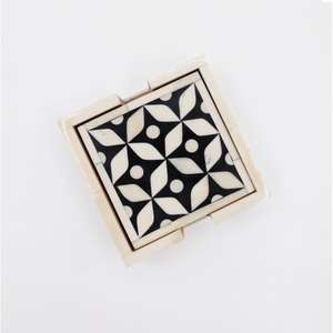 Posavasos con incrustaciones de hueso Posavasos de cocina y mesa Posavasos y almohadillas Posavasos para tazas de té resistentes al calor al mejor precio Posavasos redondos para tazas de té - Product Image 6