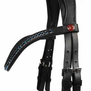 Material de PVC de brida de caballo de cuero genuino multicolor de lujo fabricado en India autenticidad garantizada - Product Image 3