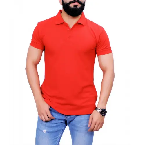 Premium Quality Men's Polo T Shirt 100% Cotton Customized MOQ New Design Direct Factory Manufacture From Bangladesh