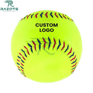 Pelotas de béisbol con hoyuelos blancos con costuras Rojas Máquinas de lanzamiento de diseño de alta durabilidad Pelotas de béisbol de rendimiento constante. - Product Image 4