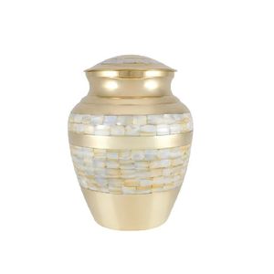 Pot de cendres humaines de haute qualité Urnes Distributeur en métal Pot de conteneur étanche Cuivre pur et urnes Pot de cendres humaines de haute qualité. - Product Image 1