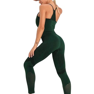 ชุดโยคะผ้าสแปนเด็กซ์ของผู้หญิงชุดโยคะผ้าโพลีเอสเตอร์มีบริการออกแบบล่าสุด - Product Image 4