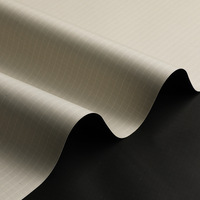 Tissu de membrane tendue 100 % polyester imperméable pour extérieur, avec revêtement PU noir, pour abri de tente ou auvent