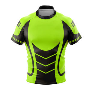 Meilleur ensemble d'uniformes de rugby pour hommes respirants de haute qualité Chemise de rugby à impression sublimée personnalisée Maillot d'équipe de rugby avec service OEM - Product Image 2