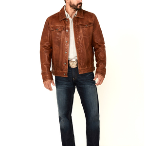 Men's High Quality Custom Made Biker Style Leather Jacket Winter Solid Plain Dyed Breathable Fashionable New Designs Genuine - Product Image 2