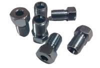 Écrou hexagonal M12x1 chromé et zingué en acier inoxydable à petit trou pour pièces de kit GNC automobile – Vente chaude, expédition rapide, prix bas