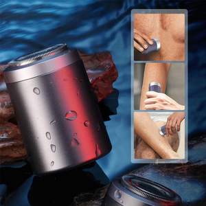 Afeitadora Eléctrica Portátil para Hombre, Doble Cuchilla, Uso en Seco/Húmedo, IPX7, Lavable, Mini Afeitadora para Viajes, Hogar y Oficina, Disponible en Morado - Product Image 3