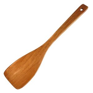 Cucharas de madera de teca natural Juego de utensilios de cocina Espátula de madera antiadherente para cocinar Apto para lavavajillas - Product Image 6