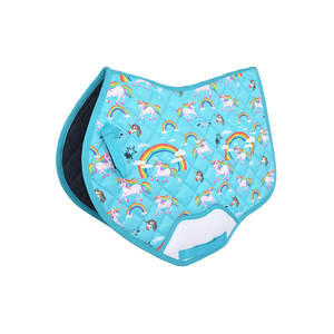 Tapis de selle en coton tout usage du fabricant indien avec doublure en polycoton pour l'équitation Dressage World of Equestrian - Product Image 4