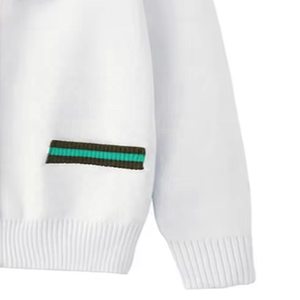 เสื้อสเวตเตอร์ถักแขนยาวสำหรับทุกเพศเสื้อคาร์ดิแกนถักอะคริลิคปักโลโก้มหาวิทยาลัยมหาวิทยาลัยมหาวิทยาลัย - Product Image 2