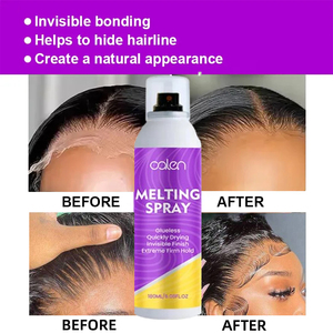 <span class=keywords><strong>Spray</strong></span> fissante invisibile per <span class=keywords><strong>capelli</strong></span> a tenuta forte e asciugatura rapida, senza colla, per pizzo, 180ml (6.34oz), con etichetta personalizzabile - Product Image 3