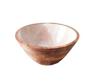 Popular Style Premium Quality Eco Friendly Handmade Wooden Food Safe <b>Soup</b> Salad Serving <b>Bowls</b> for Home Hotel Dinnerware Use Rice - Product Image 3