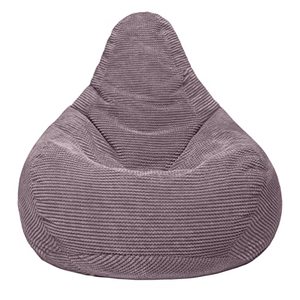 Loft 25 Sitzsack für Erwachsene mit Hoher Rückenlehne aus Cordstoff, Ergonomisches Design für Innenräume, Getrennte Fußstütze, Extra Weicher Einzelsitz-Pouf - Product Image 1