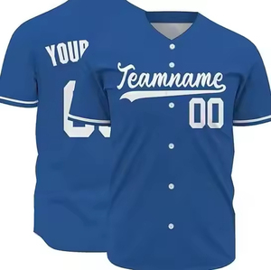 เสื้อเบสบอลแบบยูนิเซ็กซ์ขายดีที่สุด ผ้าเนื้อแน่น รับสกรีนโลโก้ ชื่อทีม พิมพ์ลายได้ ไซส์ใหญ่ ระบายอากาศ ซับเหงื่อ 100% - Product Image 1