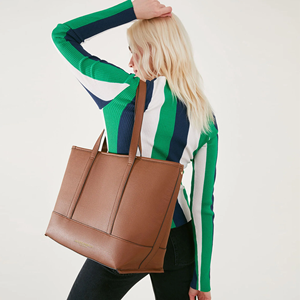 Sacs fourre-tout élégants de la meilleure qualité pour femmes avec une poignée unique personnalisable avec fermeture à glissière et types de fermeture ouverte - Product Image 6