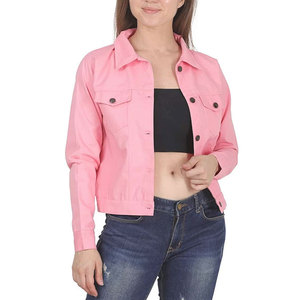 Best Quality Latest Design OEM Service Jeans Jacket Low MOQ New Arrival Women Jeans Jacket Made In Pakistan