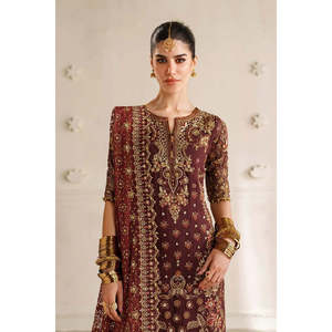 Conjunto de Traje de Chifón Bordado de Lujo Estilo Barroco para Mujer, TC-1534 - Product Image 3