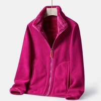 Jaket Windbreaker Musim Dingin Unisex Ramah Lingkungan, Bahan Fleece Kanvas, Gaya Keren, Desain Khusus, Laris Manis