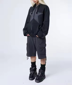 Sudadera con capucha de algodón con estampado de logotipo personalizado de alta calidad OEM 450 Gym Premium Heavy Fleece sudaderas con capucha de gran tamaño para hombre 2025 - Product Image 4