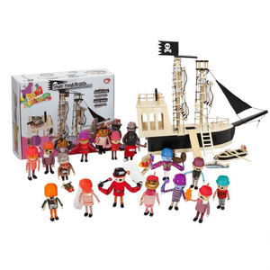 Barco Pirata Pequeño y Flexible para Juegos de Rol, para Muñecas Flexibles - Product Image 2