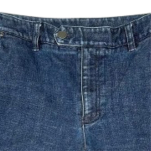 Nouveauté Short en jean taille moyenne pour femmes, longueur genou, style droit, shorts d'été 100% coton de haute qualité - Product Image 4