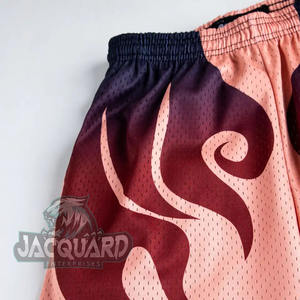 Pantalones Cortos de Playa para Hombre, Personalizados con Logotipo OEM, Hechos a Medida, 100% Poliéster, Cintura Alta, Cierre de Botones, Resistentes al Viento, Decoración Vintage - Product Image 2