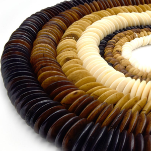 Perles rondes en os sculpté en vrac, de haute qualité, naturelles, pour colliers tribaux, bracelets, designs, fournitures artisanales, AZ ENTERPRISES AZE-BB025 - Product Image 5