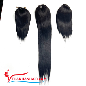 Perruques droites à fermeture en dentelle de qualité supérieure Remy Extensions de cheveux humains vietnamiens Perruques avant - Product Image 2