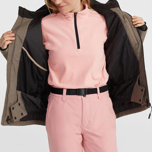 Proveedor OEM Chaqueta de esquí para mujer Ajuste personalizado Diseño transpirable Tela impermeable Logotipo de marca y etiqueta privada - Product Image 2