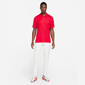 Polo de Golf para hombre, camiseta transpirable de 100% poliéster con solapa de 2 botones, rendimiento rojo universitario - Product Image 3