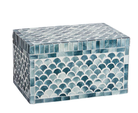 Boîte à bijoux multifonctionnelle empilable à trois couches, rectangulaire 4x4 pouces, élégante, en nacre brillante, style nordique moderne, pour rangement de bijoux et objets fins