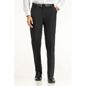 Pantalon de costume homme coupe droite en tissu peigné anthracite FP-NFL25-004 - Product Image 4