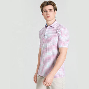 เสื้อโปโลพิมพ์ลายตามสั่ง แห้งเร็ว แบบซับลิเมชั่น พิมพ์ลายทั่วตัว เสื้อกอล์ฟ ป้ายส่วนตัว แพ็คเกจแบบกำหนดเอง - Product Image 2