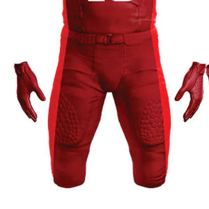 Custom 100% Polyester Sublimated American <b>Football</b> Uniform for Men Breathable Red and <b>white</b> Tackle Twill Team Gear Short Jersey - Product Image 5