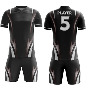 Vente chaude de haute qualité Kits de maillot de football classique personnalisé pour garçons Maillot d'uniforme de football à rayures de haute qualité - Product Image 3