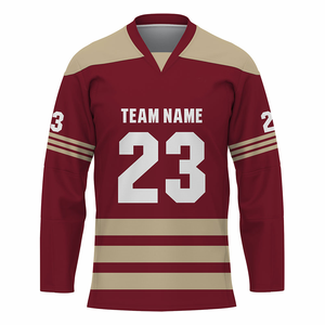 Maillots de hockey sur glace personnalisés avec logo, pour hommes et femmes, 100% polyester, respirants, écologiques, maillots de jeu - Product Image 6