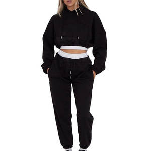 Women Clothing Winter Wear Crop Top Track <b>Suits</b> Set New Design Oem Service Women's Crop Top Track <b>Suits</b> Set - Product Image 1