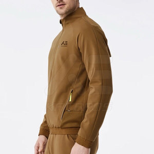 Blouson de travail pour homme respirant, couleur unie, fermeture éclair intégrale, en Spandex/Polyester, haute qualité, à prix avantageux et très vendu - Product Image 2