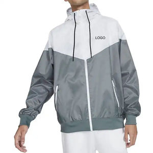 Cortavientos para correr con chaqueta ligera a prueba de viento para hombre, chaqueta para hombre con logotipo personalizado - Product Image 6