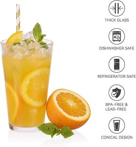 Quantité minimale de commande bas en gros bon marché verre en cristal 16oz verre à bière logo personnalisé - Product Image 3
