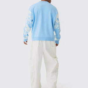 Sudadera de Forro Polar con Cuello Redondo y Corte Regular, Estilo Nuevo, Bordado Digital, Moda Urbana, Hecha en Pakistán para Invierno - Product Image 3