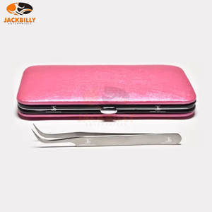 Puntas de fibra de acero inoxidable, pinzas para pestañas, sensación cómoda, volumen, pinzas para pestañas, Caja de aislamiento para juego de extensiones de pestañas - Product Image 3