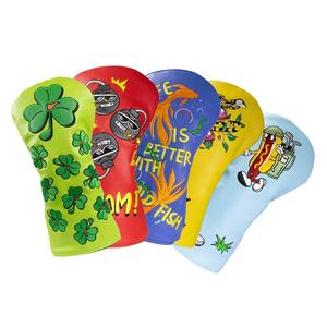 High Quality Customized Multi-Color PU Leather Golf Driver <b>Head</b> <b>Cover</b> New Design With Embroidered Logo - Product Image 2