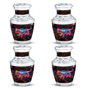 Urnas decorativas de gato de hadas para cenizas humanas Metal para adultos Urnas funerarias de mamá personalizadas para gato Pequeño recuerdo - Product Image 3