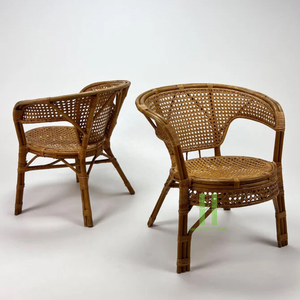 Sillón de Ratán Icónico, Silla de Mimbre Natural con Diseño Rústico Variado de la Fábrica de Ratán HNH Craft - Product Image 1