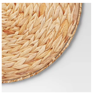 Platos de Servir Redondos de Jacinto de Agua Tejidos a Mano, Ecológicos, Naturales, Modernos, para Regalos Empresariales - Product Image 2