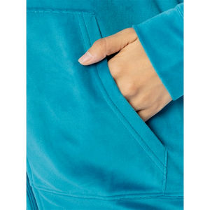 Ensemble de survêtement en velours personnalisé pour femmes, automne-hiver, 2 pièces, sweat à capuche avec strass, pantalon de jogging à jambes larges, ensemble en velours 2026 - Product Image 4